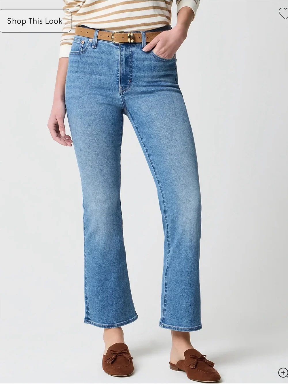 J. Crew Women’s Blue Ankle Flare Jeans S28